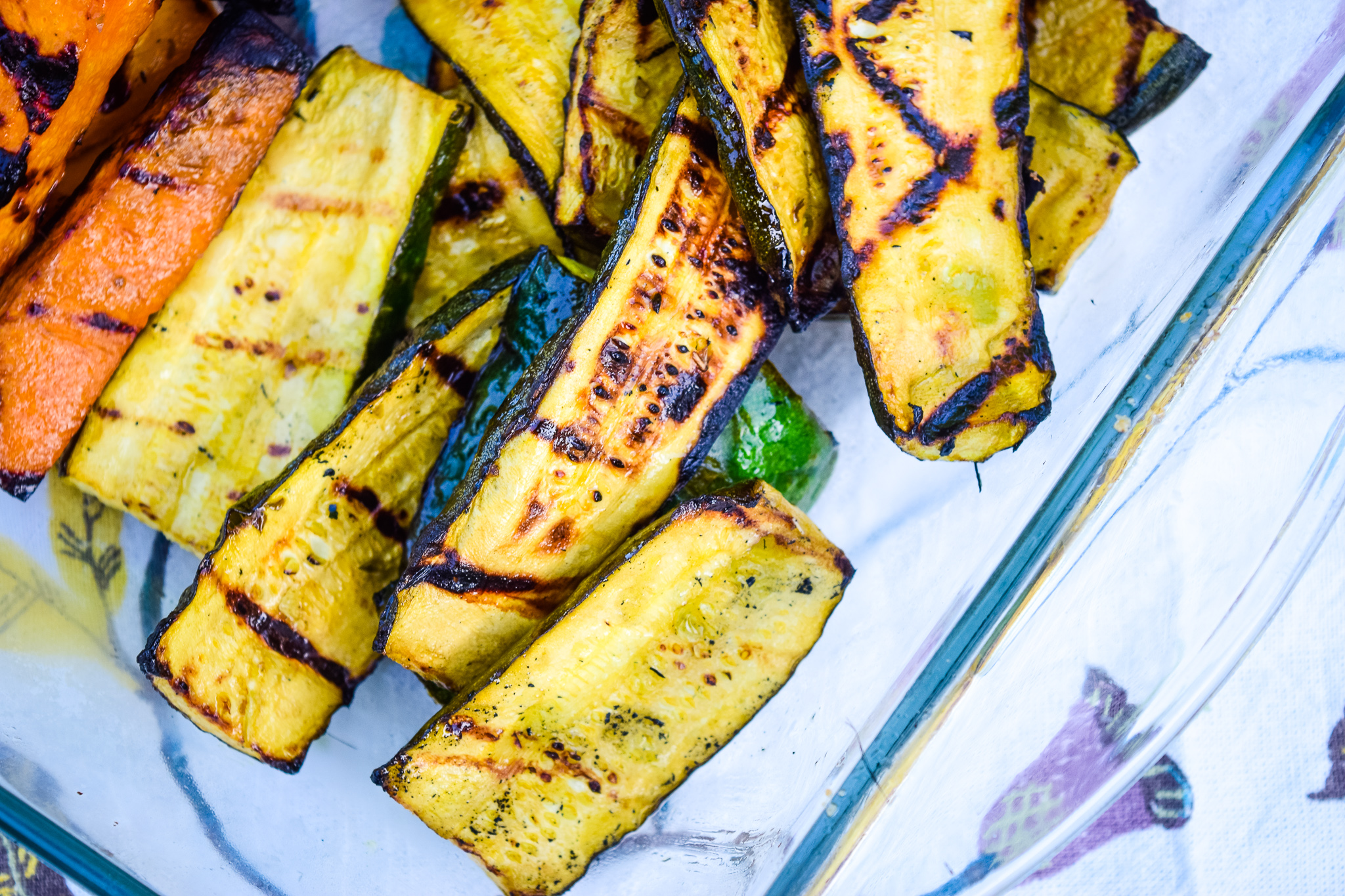 Grilled Marinated Zucchini