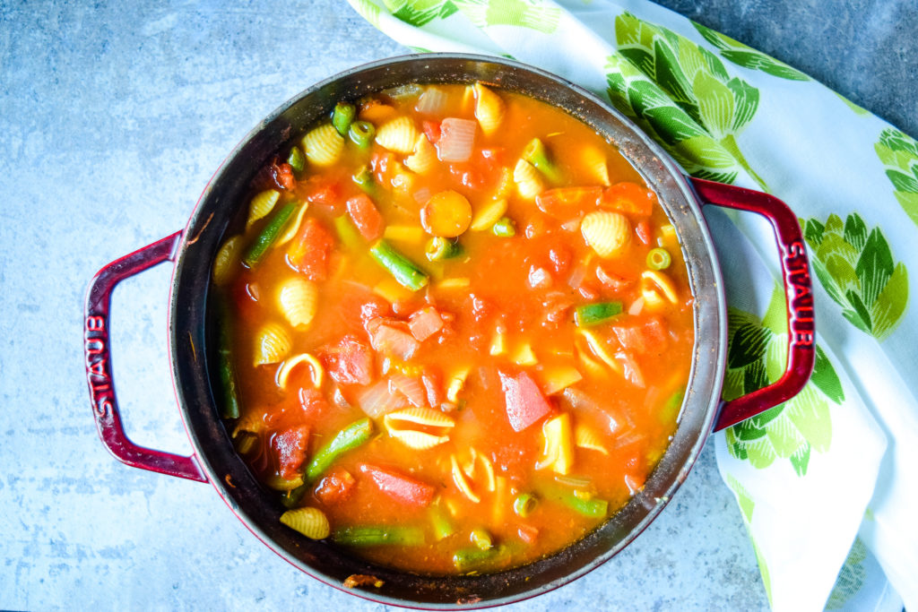 summer veggie minestrone soup